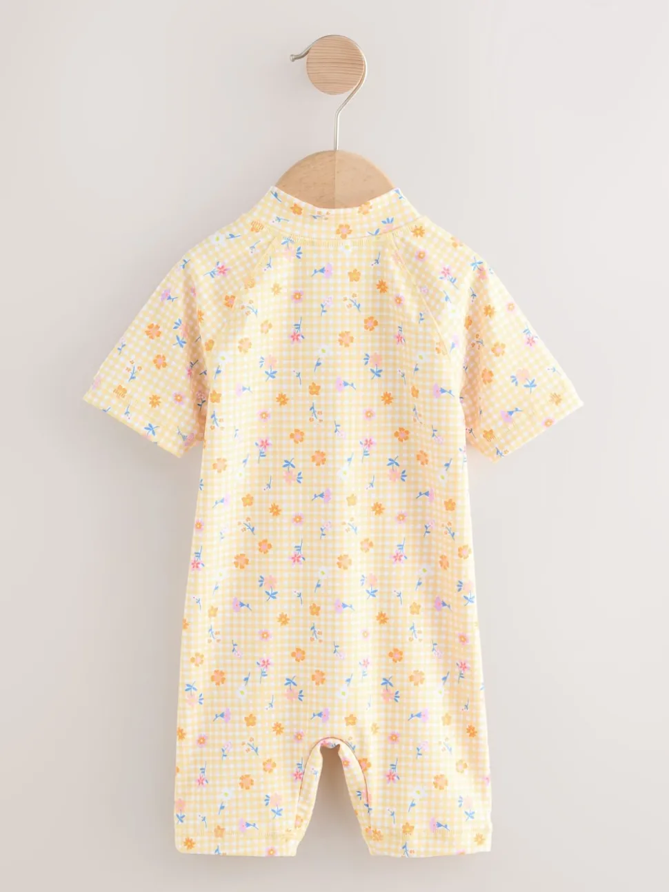 Ditsy jaune à carreaux vichy - Maillot de bain Sunsafe (3mths-10yrs)