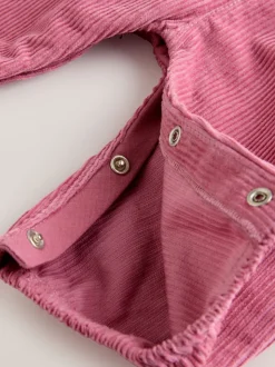 Ditsy rose - Body à manches longues et salopette en velours côtelé imprimé bébé Ensemble 2 pièces (0mois-2ans)