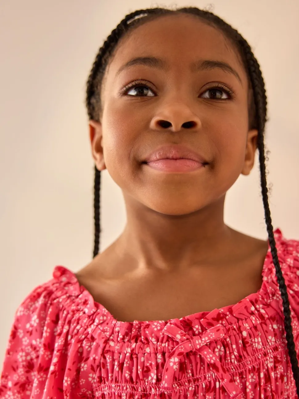 Ditsy rose - Chemisier froncé (3-16 ans)