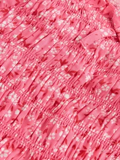 Ditsy rose - Chemisier froncé (3-16 ans)