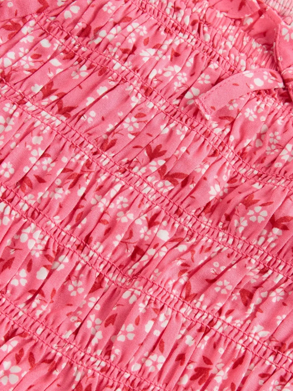 Ditsy rose - Chemisier froncé (3-16 ans)