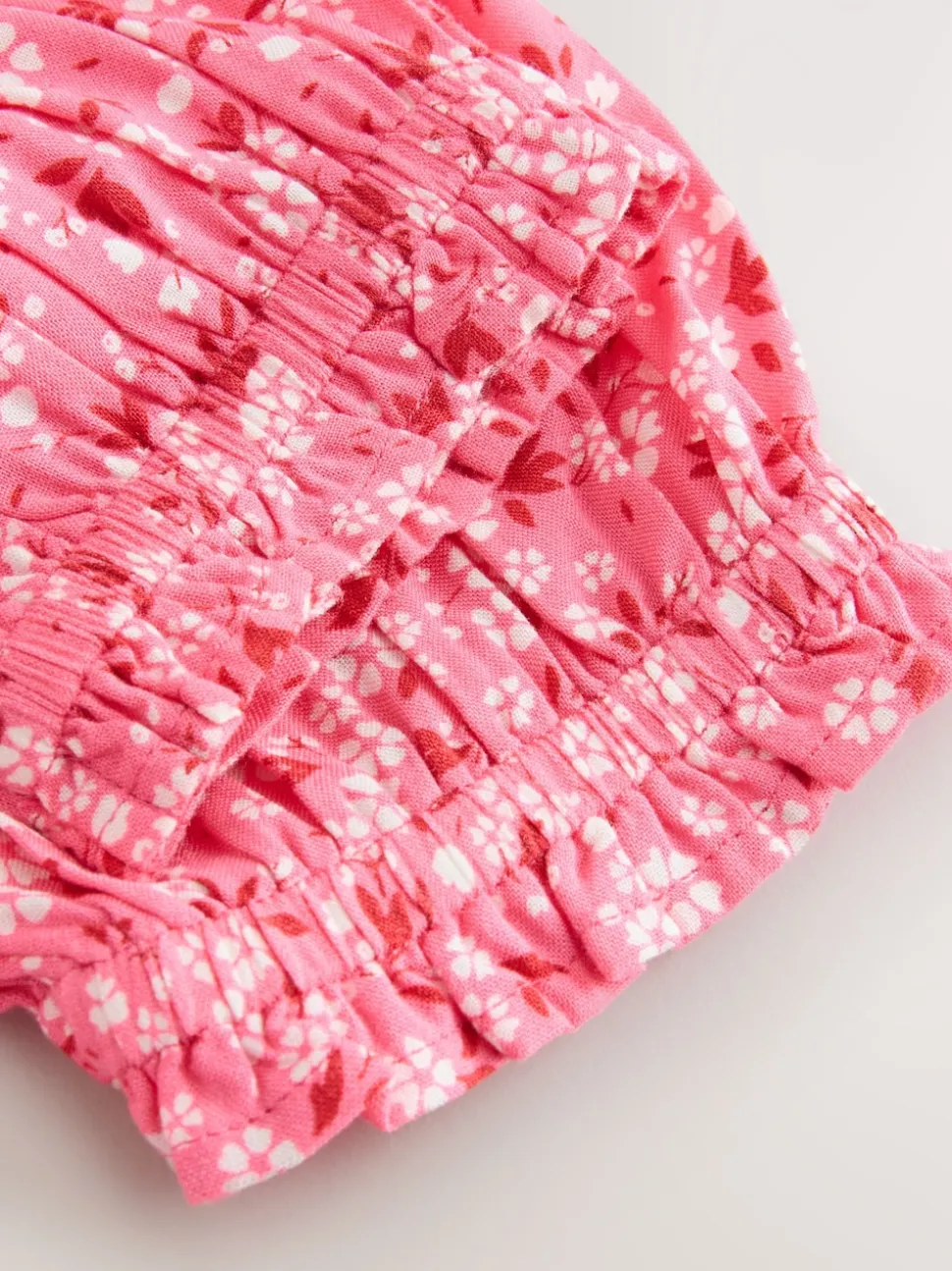 Ditsy rose - Chemisier froncé (3-16 ans)