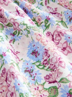 Ditsy rose - Combinaison à épaules volantées (3-16ans)