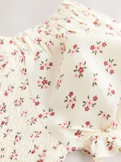 Ditsy rose - Combinaison froncée (3-16 ans)