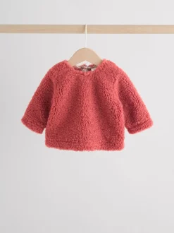 Ditsy rouge - Ensemble de Hauts et Leggings en polaire Bébé 2 pièces (0mois-2ans)