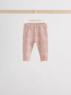 Ditsy rouge - Ensemble de Hauts et Leggings en polaire Bébé 2 pièces (0mois-2ans)