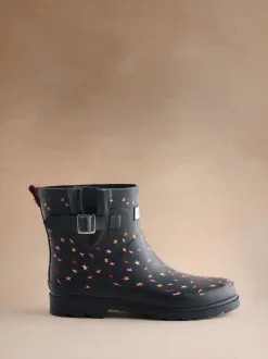 Ditsy étoile pliable Noir - Bottes Wellington Cath Kidston
