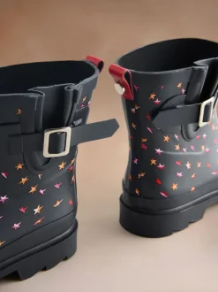 Ditsy étoile pliable Noir - Bottes Wellington Cath Kidston