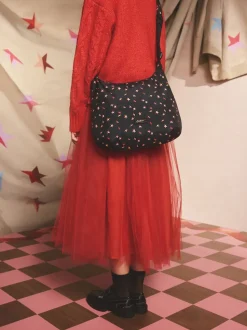 Ditsy étoile pliable Noir - Sac à bandoulière Cath Kidston à bandoulière