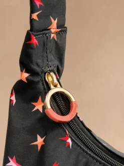 Ditsy étoile pliable Noir - Sac à bandoulière Cath Kidston à bandoulière