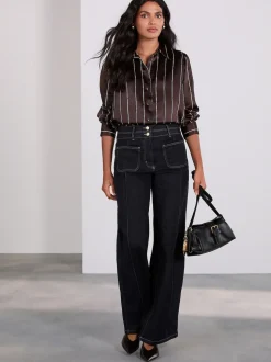 Délavage bleu - Jean Ample Slim Lift and Shape