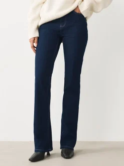 Délavage bleu - Jean bootcut Extensible taille Milieu