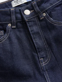 Délavage bleu - Jean Hourglass coupe large