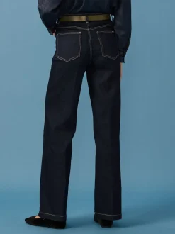 Délavage bleu - Jean large