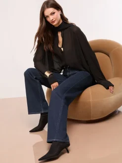 Délavage bleu - Jeans Lipsy Ample