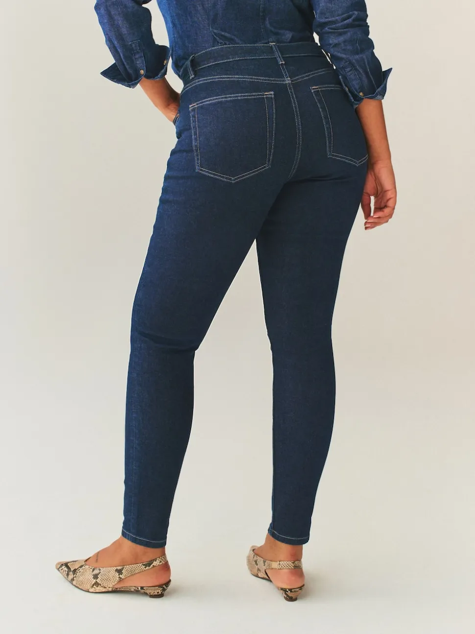 Délavage bleu - Jeans skinny taille mi-haute Hourglass