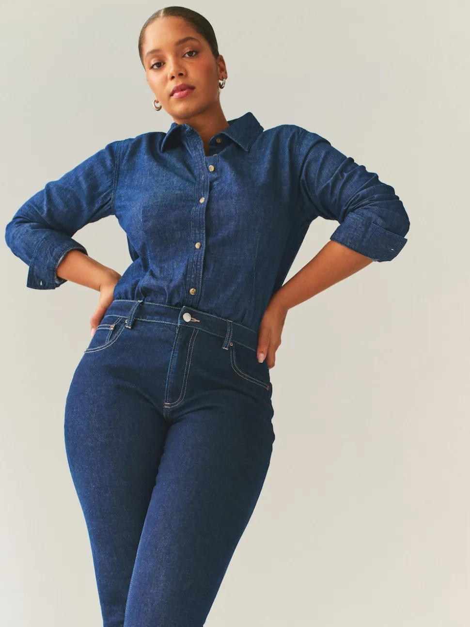 Délavage bleu - Jeans skinny taille mi-haute Hourglass