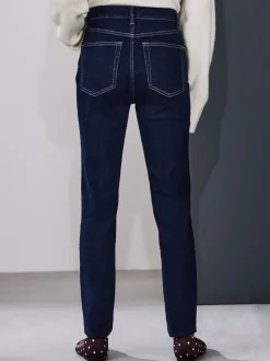 Délavage bleu - Jeans skinny extensible taille milieu