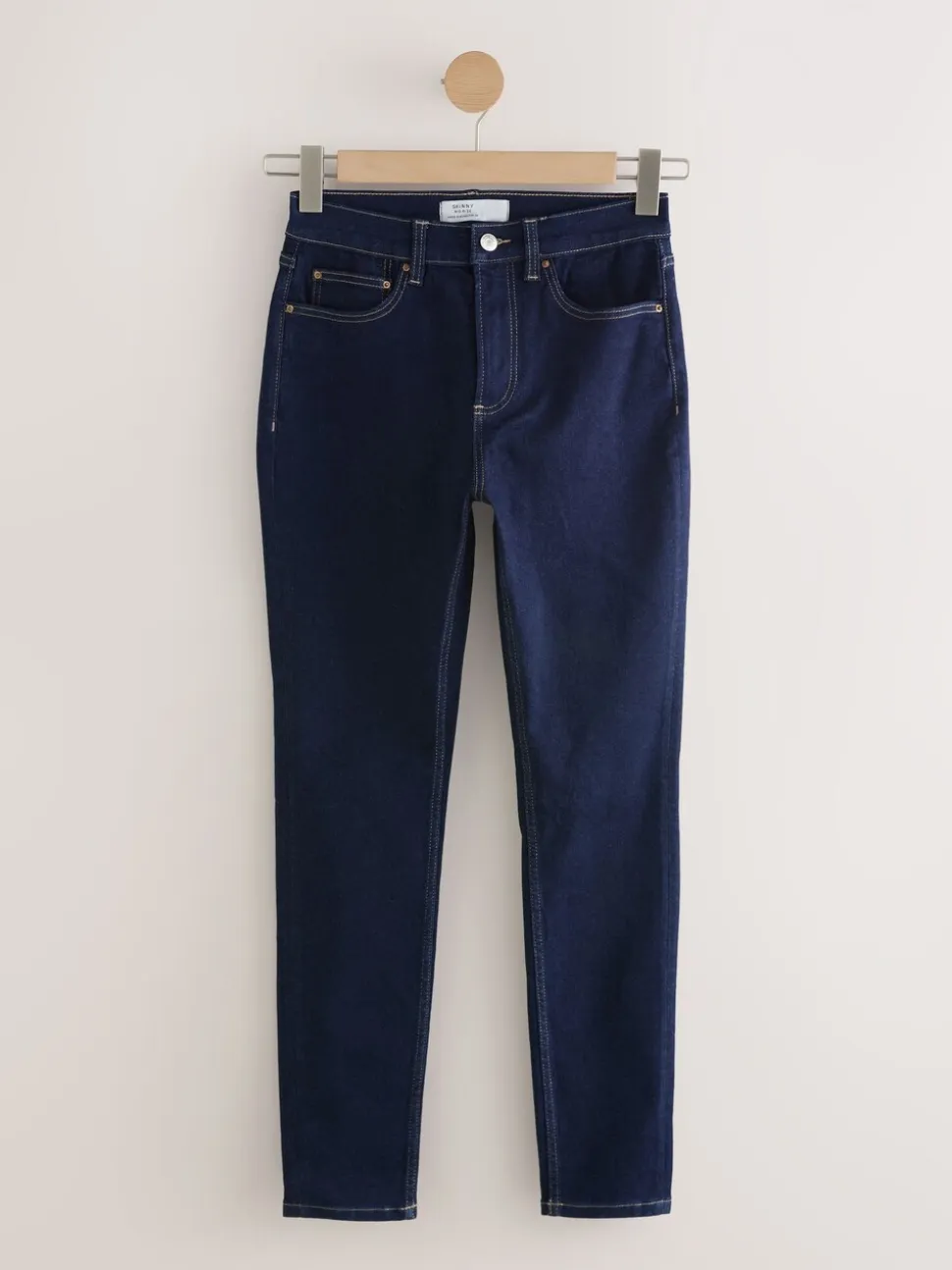 Délavage bleu - Jeans skinny extensible taille milieu