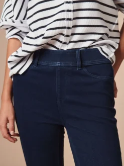 Délavage bleu - Leggings longs en denim de jersey