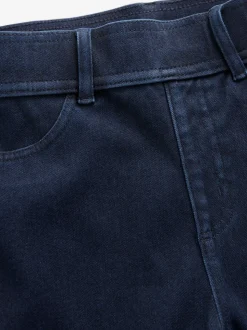 Délavage bleu - Leggings longs en denim de jersey