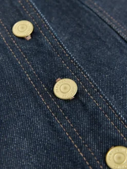 Délavage bleu - Minijupe Denim à poches plaquées