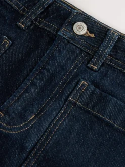 Délavage bleu - Mini-short en Denim à poches plaquées