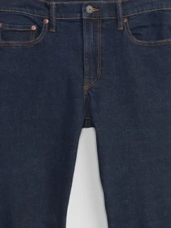 Délavage bleu foncé - Gap Coupe ajustée Comfort Extensible Tapered Jeans