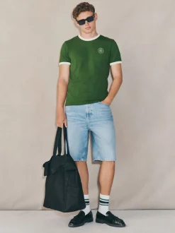 Délavage bleu moyen - Shorts en Denim Edit Jort