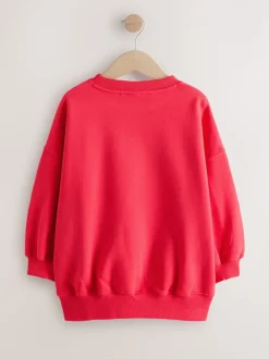 détail brodé Rouge - Sweat-shirt (3-16yrs)
