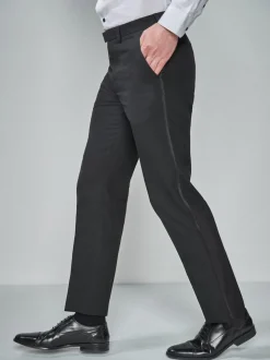 Détail du ruban - Ajustement régulier - Pantalon de costume de smoking