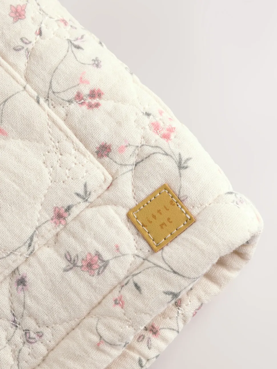 Ecru Floral - Manteau Bébé en jersey effet froissé (0mois -2ans)