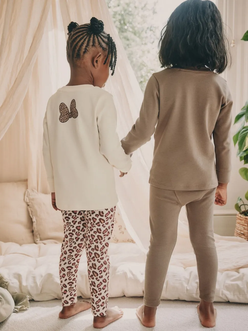 Ecru/Brown - Pyjamas Minnie Mouse Se blottir 2 Pack (9mois-12ans)