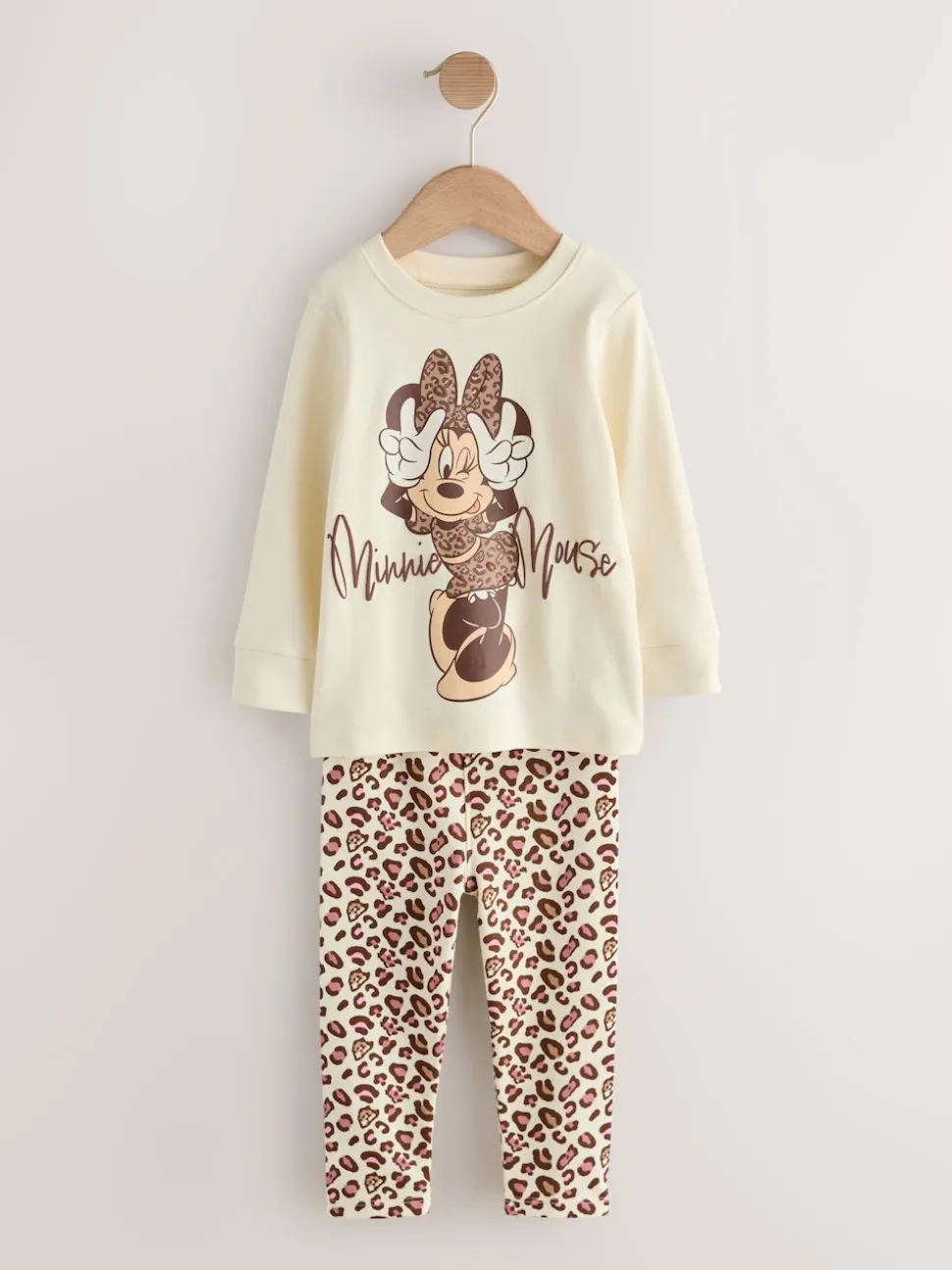 Ecru/Brown - Pyjamas Minnie Mouse Se blottir 2 Pack (9mois-12ans)