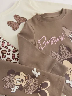 Ecru/Brown - Pyjamas Minnie Mouse Se blottir 2 Pack (9mois-12ans)