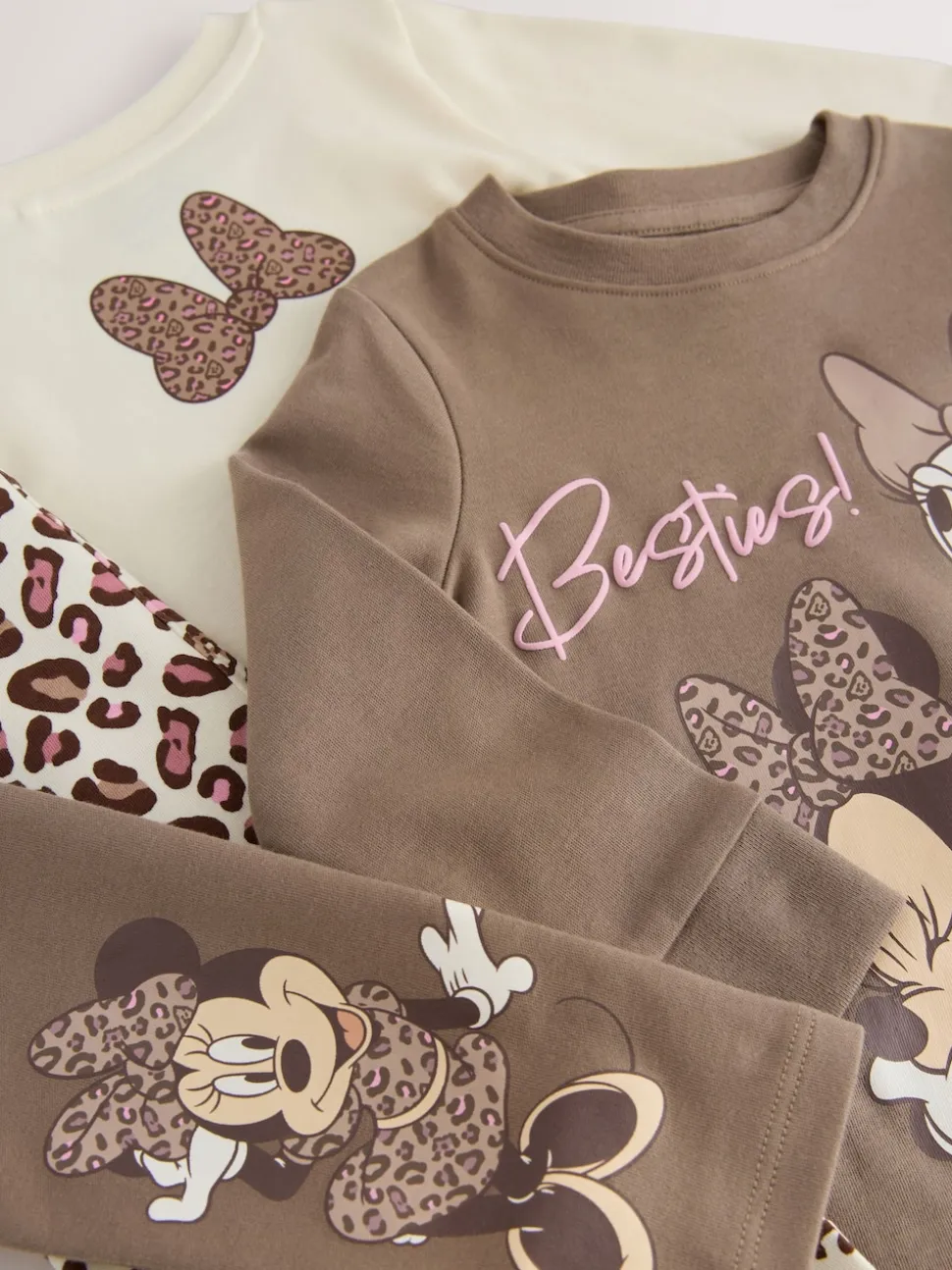 Ecru/Brown - Pyjamas Minnie Mouse Se blottir 2 Pack (9mois-12ans)