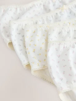 Ecru/Rose - Lot 5 caleçons à imprimé ditsy (1.5-16ans)