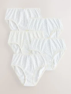 Ecru/Rose - Lot 5 caleçons à imprimé ditsy (1.5-16ans)