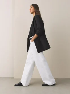 Effet Croc noir - Mocassins Forever Comfort® à bout carré