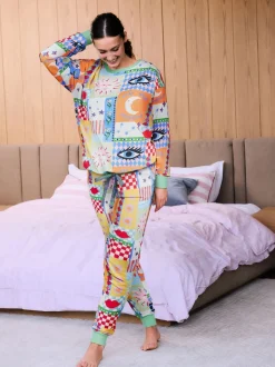 Effet patchwork multicolore - Pyjama Eleanor Bowmer