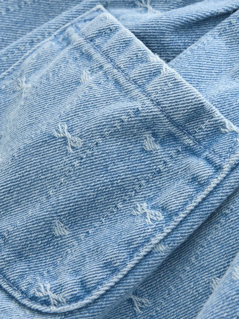 En jean avec nœud - Robe à manches courtes (3mois à8ans)