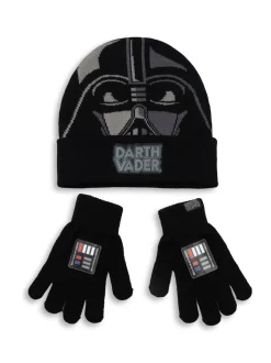 Ensemble bonnet et gants Vanilla Underground Star Wars noir garçon