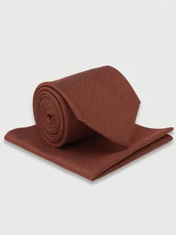 Ensemble cravate et mouchoir de poche Brook Taverner en soie mélangée