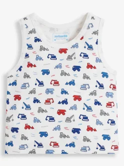 Ensemble débardeur JoJo Maman Bébé 3-Lot Digger pour garçon