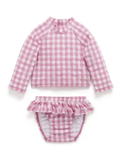 Ensemble de bain Purebaby Rashie à manches longues