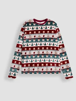 Ensemble de Pyjamas JoJo Maman Bébé en Polaire Fair Isle de Noël pour Hommes