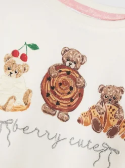 Ensemble haut et bas de pyjama River Island Beary Cute à manches longues