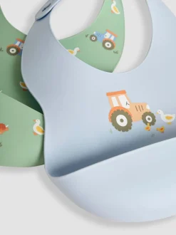 Ensemble JoJo Maman Bébé 2bavoirs en silicone