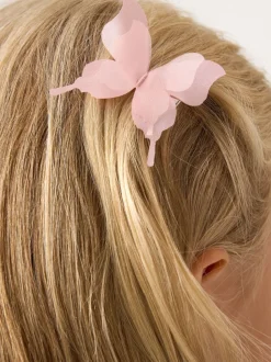 Ensemble Miss veste rose et robe papillon en tulle appliqué