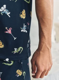 Ensemble pyjama Chelsea Peers Wild dining imprimé